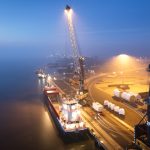 Industriefotografie aus der Fotoproduktion für Niedersachsen Ports - Transport & Logistik - Hafen + Schiffe © Corporate Fotograf Christian O. Bruch Hamburg