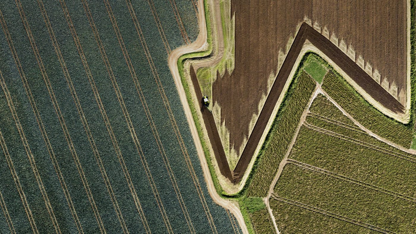 Industriefotografie: Luftaufnahme (Airshot, aerial photography) für CLAAS Landmaschinen, hier für die CLAAS Traktorenkampagne England © Industriefotograf Thorsten Schmidtkord Düsseldorf