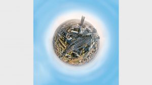 Little Planet Motive als visuell starke Titel von Publikationen - z.B. Konzernbericht. 3 panoramafotograf tobi bohn corporate fotografie little planets 4